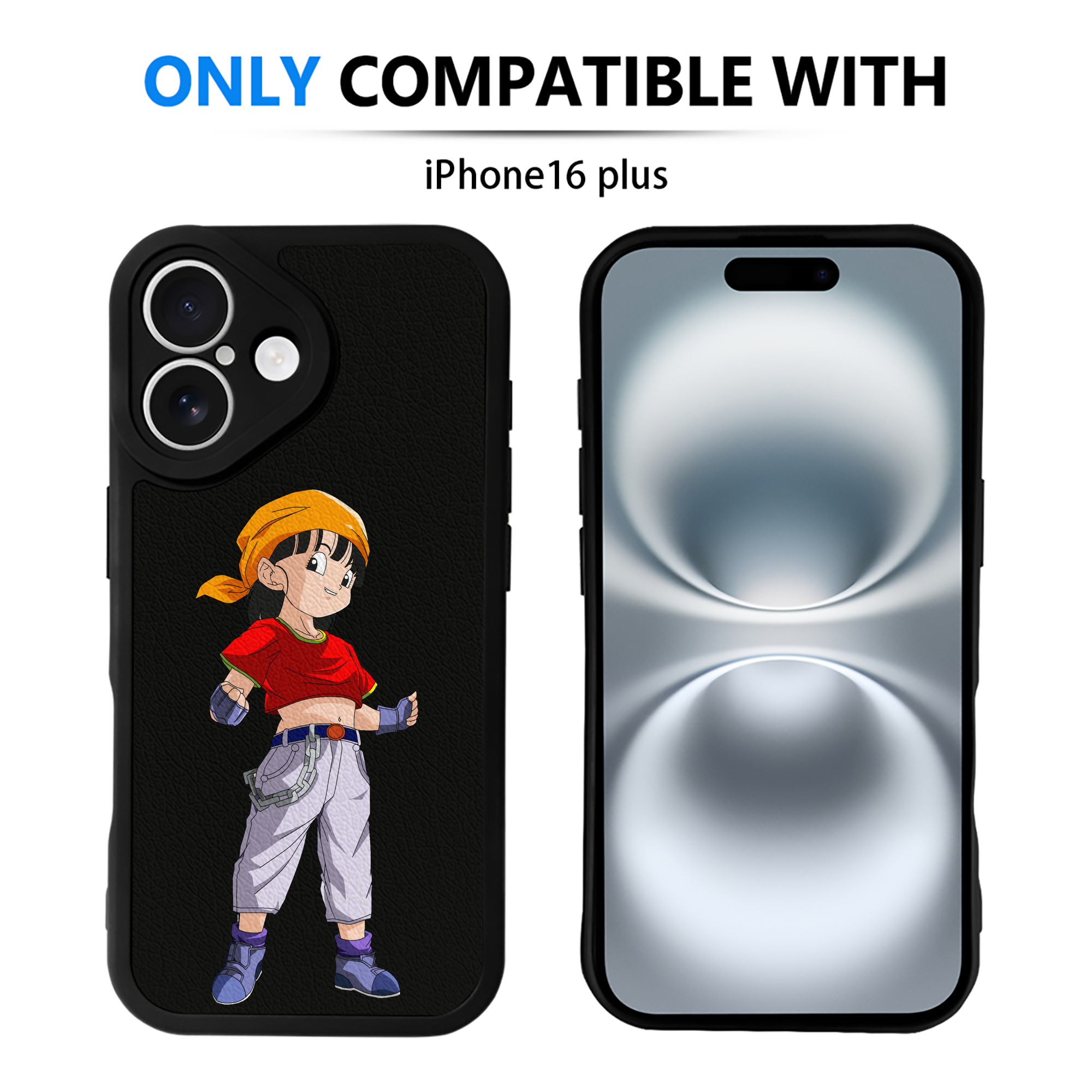 （画像用） ドラゴンボール パン DRAGON BALL Pan 【iPhone 16シリーズ対応】シリコンスマホケース（レザー調） 材質：シリコン